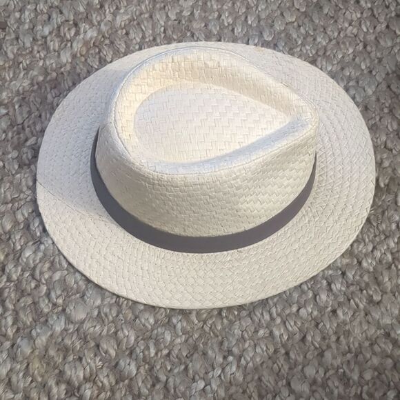 Original Panama Jack Hat LG Fedora Paper *Straw Look* Natural Woven - Picture 4 of 8
